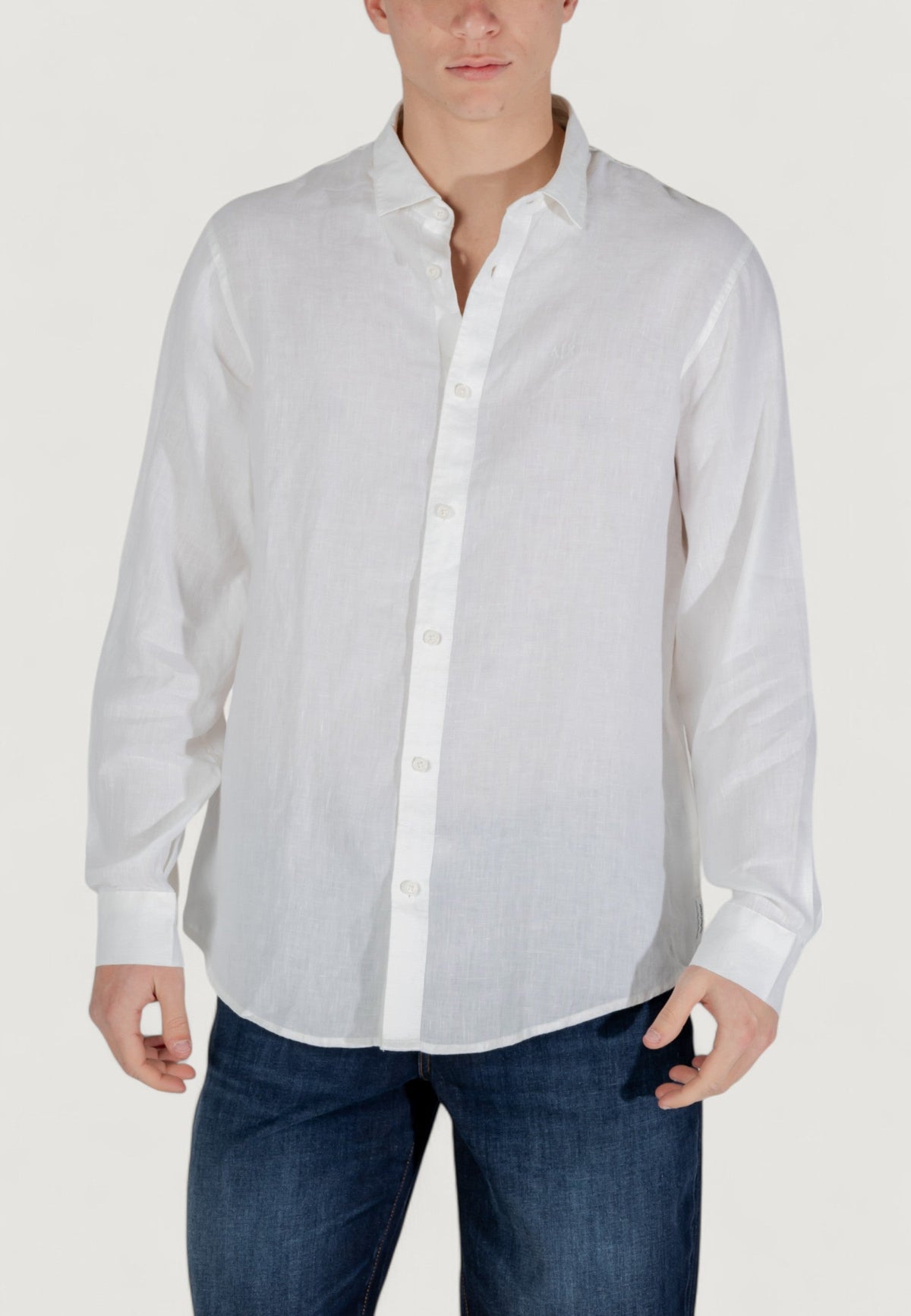 Armani Exchange Linnen Overhemd – Wit