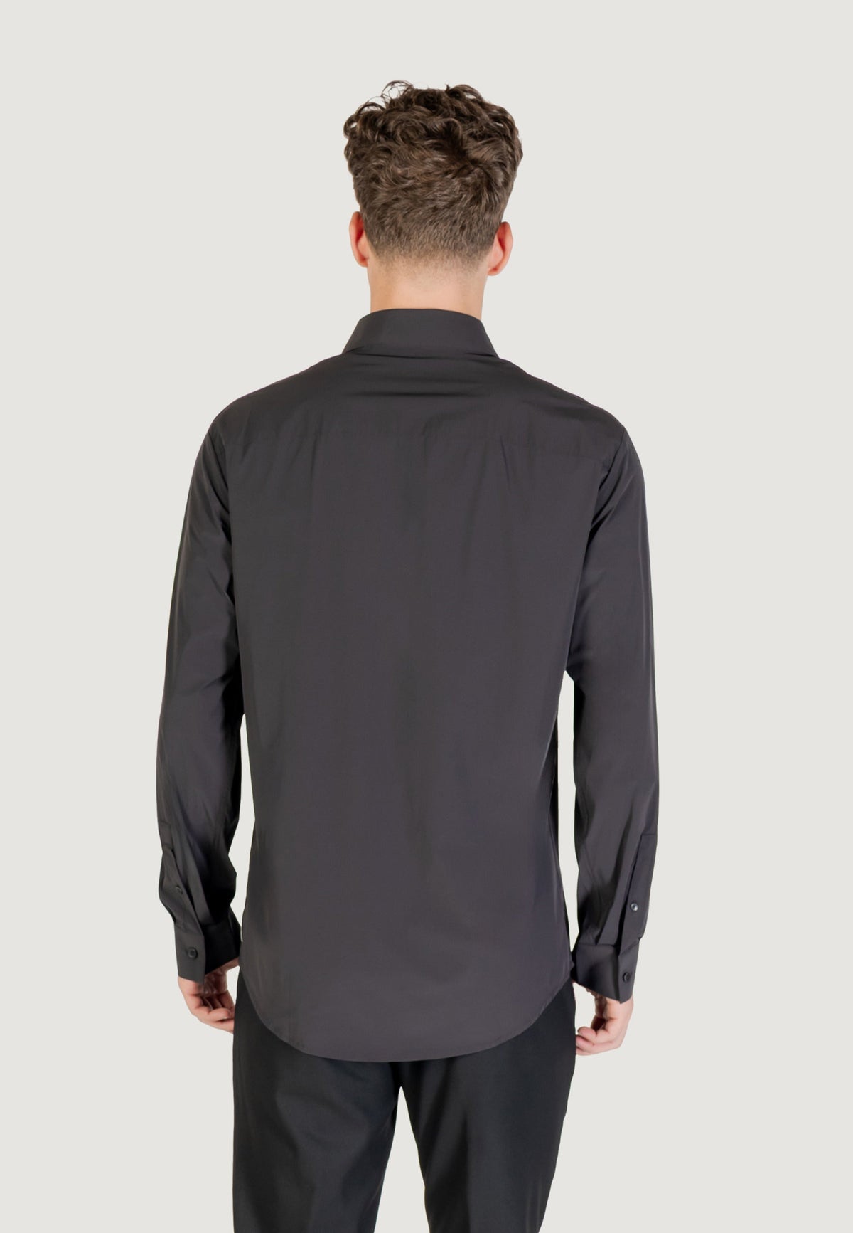 Armani Exchange Polyamide Overhemd met Lange Mouwen – Zwart
