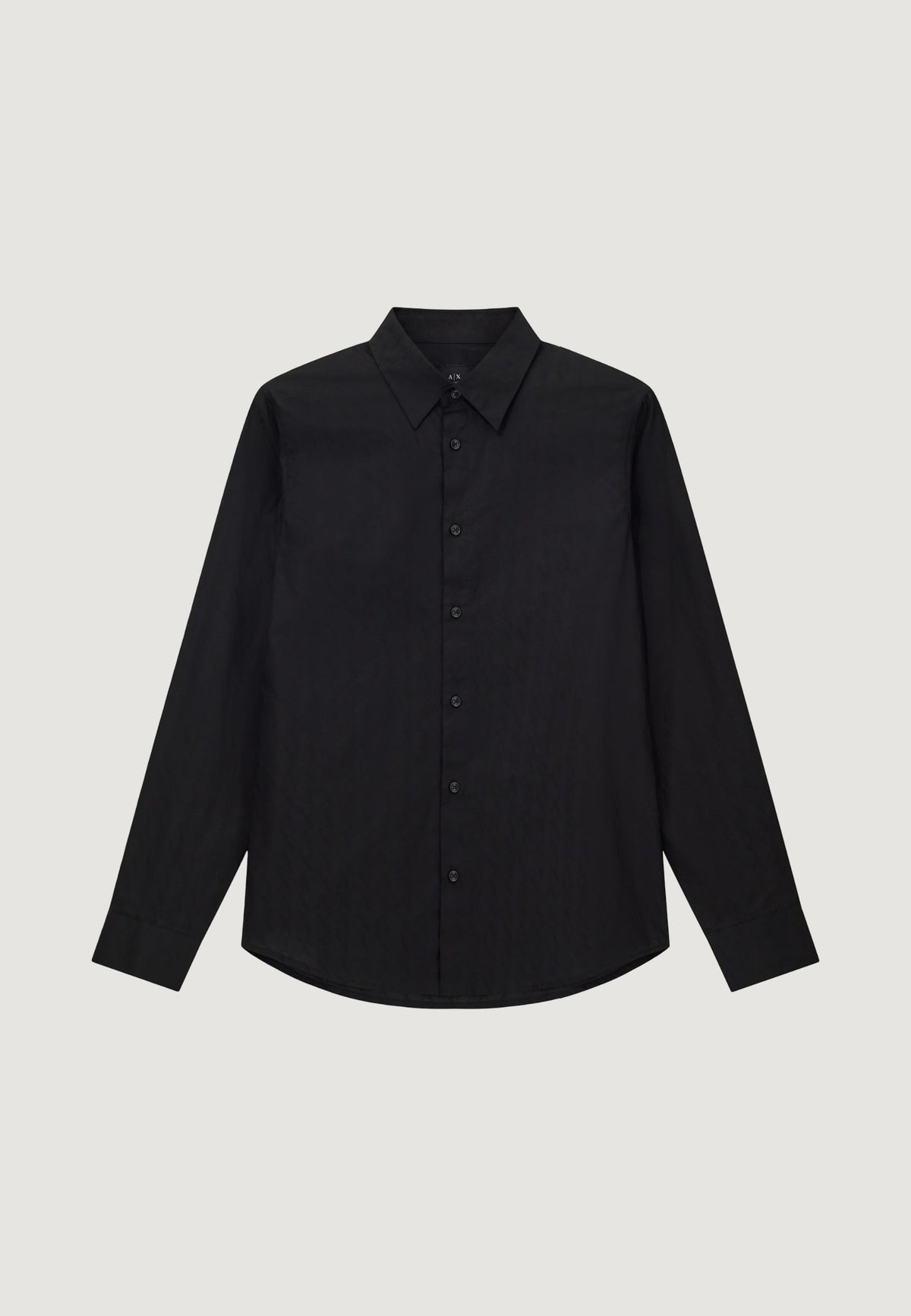 Armani Exchange Katoenen Overhemd met Lange Mouwen – Zwart