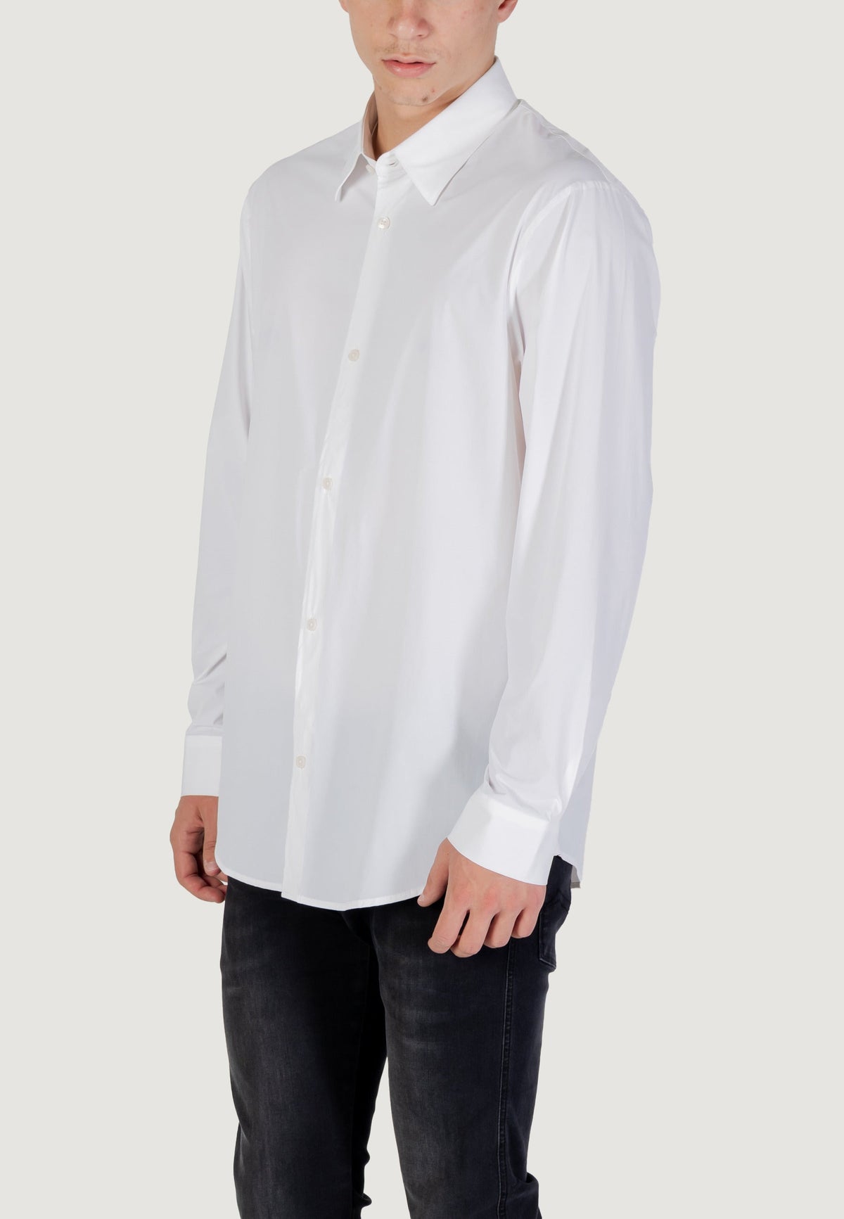Armani Exchange Polyamide Overhemd met Lange Mouwen – Wit