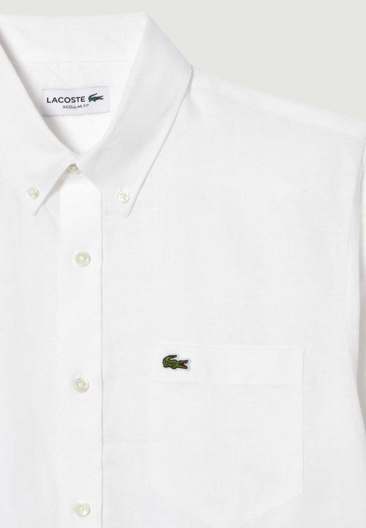 Lacoste Linnen overhemd – Wit