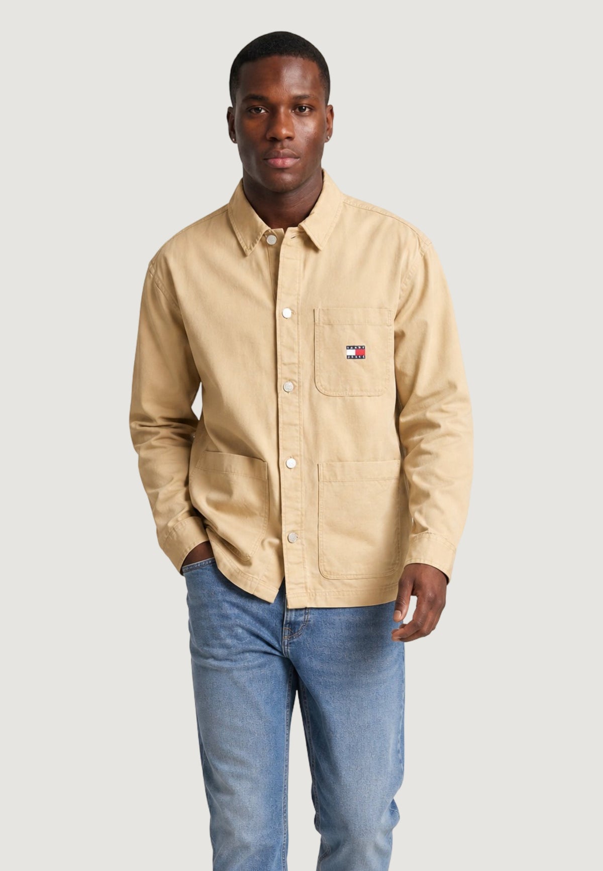 Tommy Hilfiger Overhemd met voorzakken – Beige