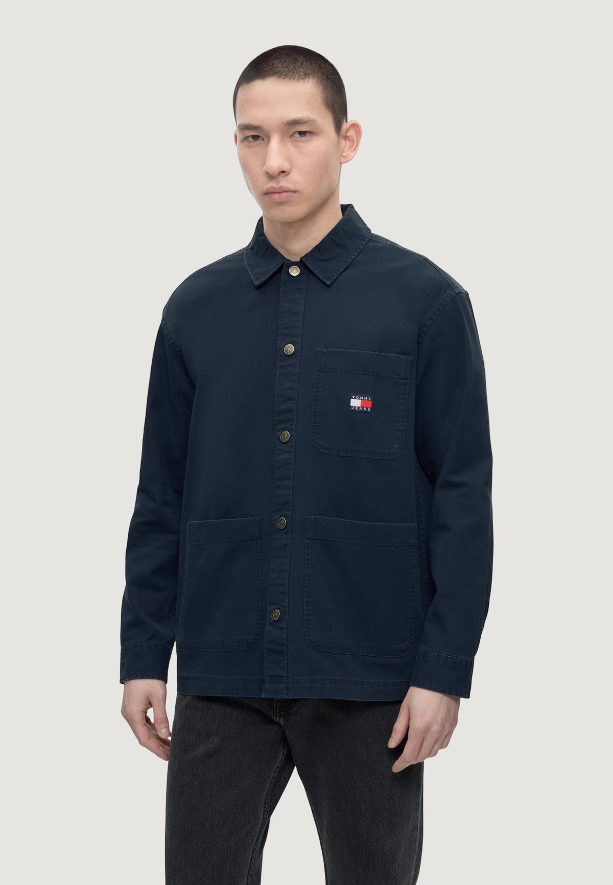 Tommy Hilfiger Overhemd met voorzakken – Blauw