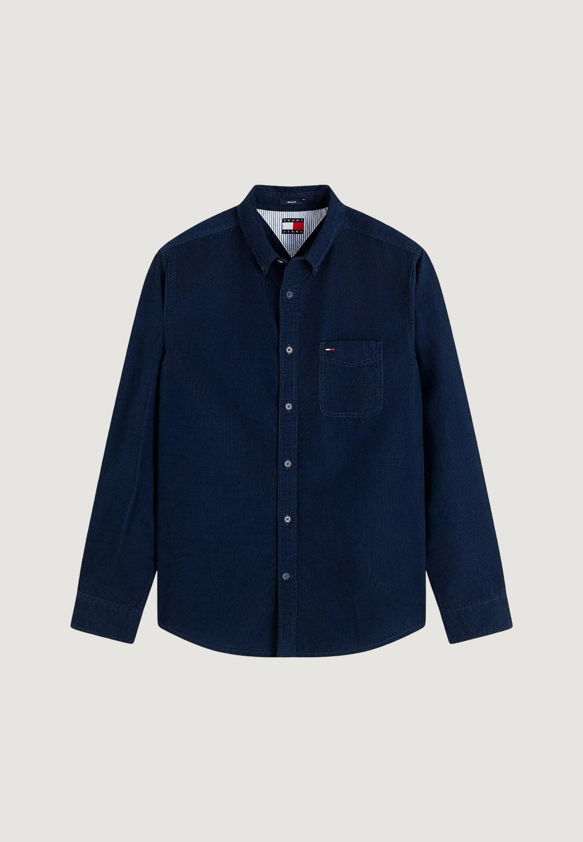 Tommy Hilfiger Denim overhemd met lange mouwen – Marineblauw