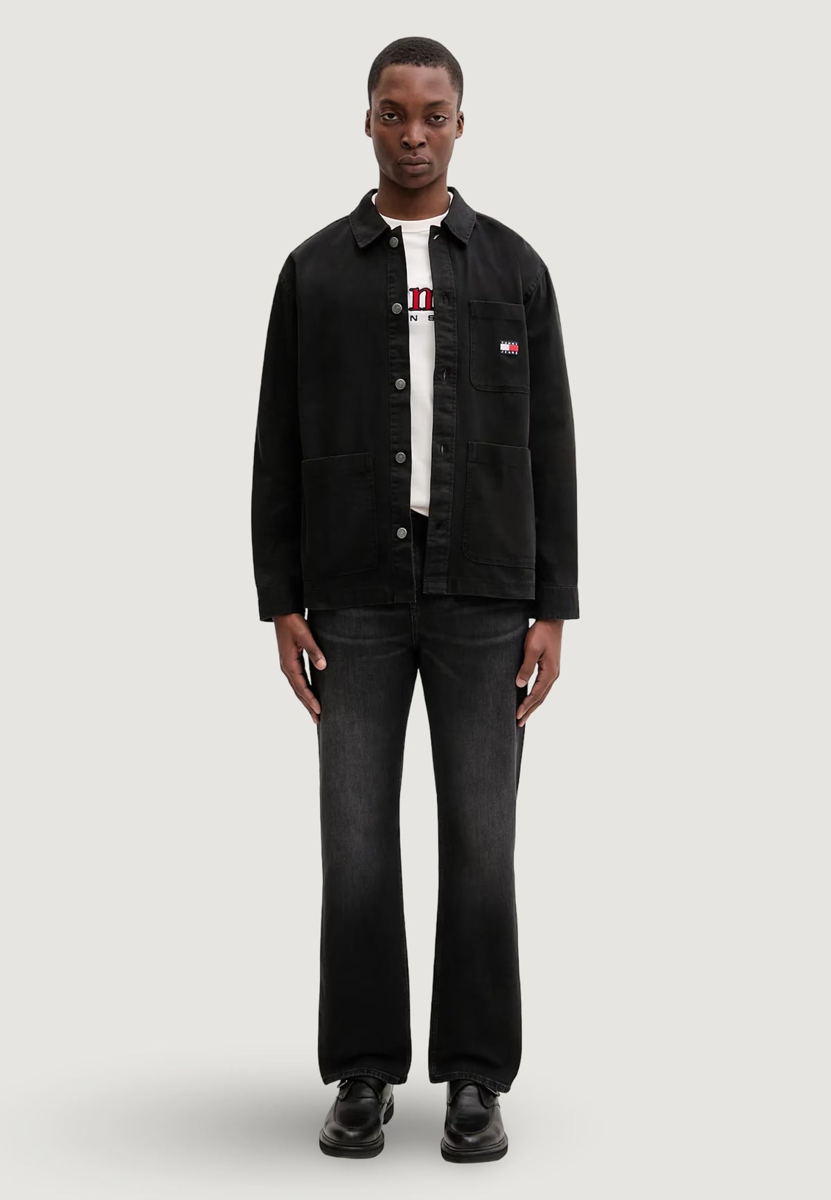 Tommy Hilfiger Overhemd met voorzakken – Zwart