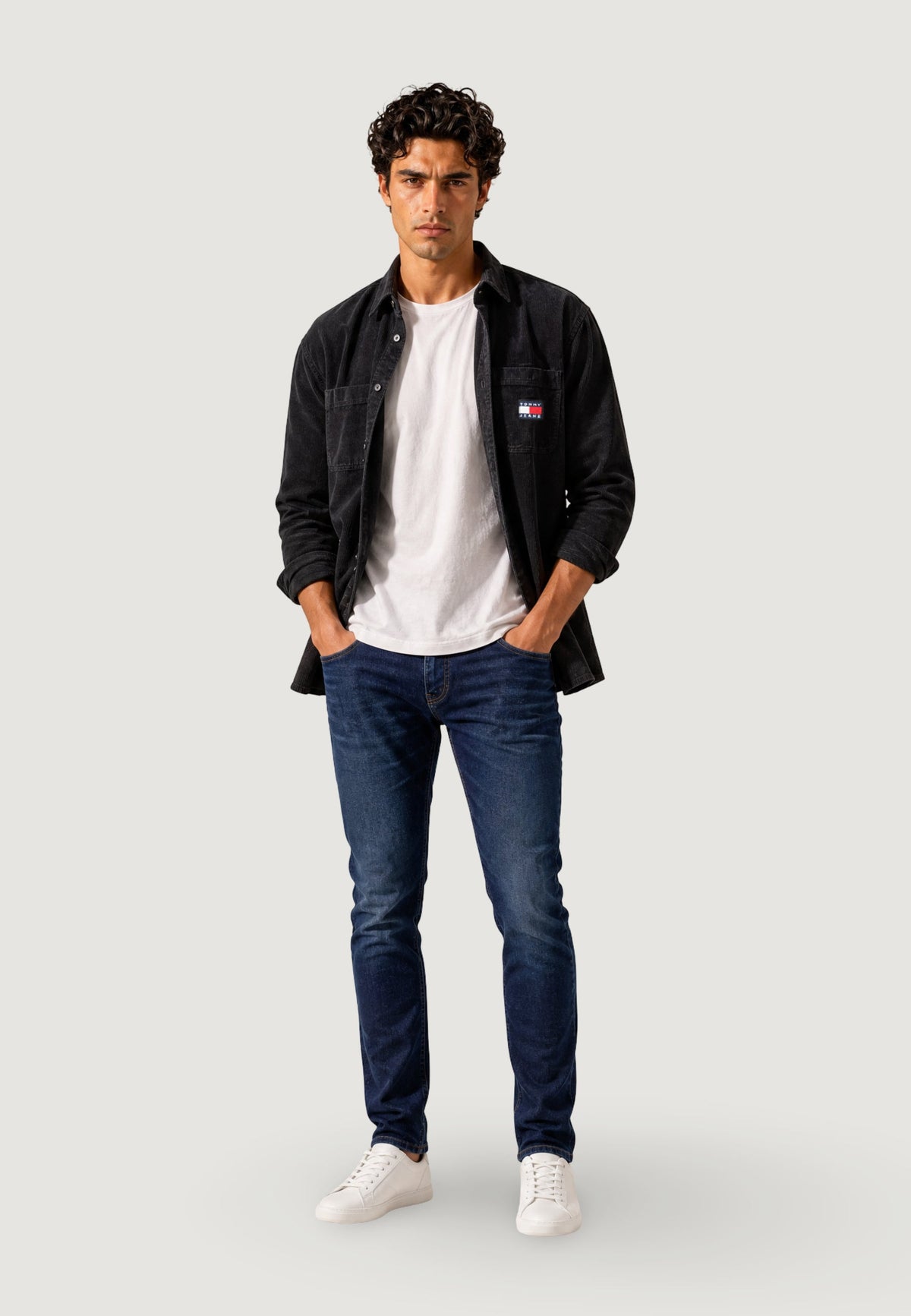 Tommy Hilfiger Overhemd met lange mouwen – Zwart
