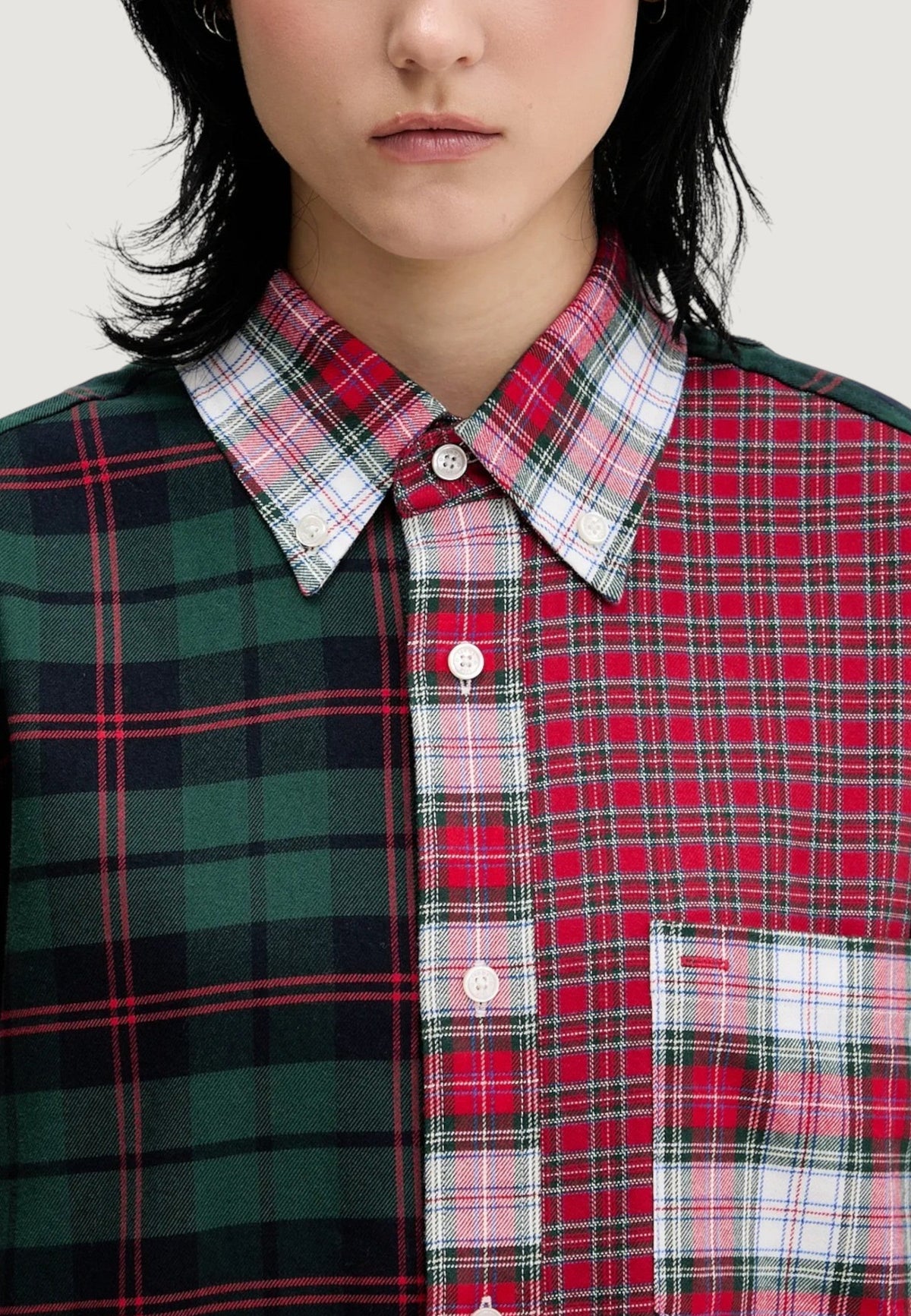 Tommy Hilfiger Geruit overhemd met zak – Rood