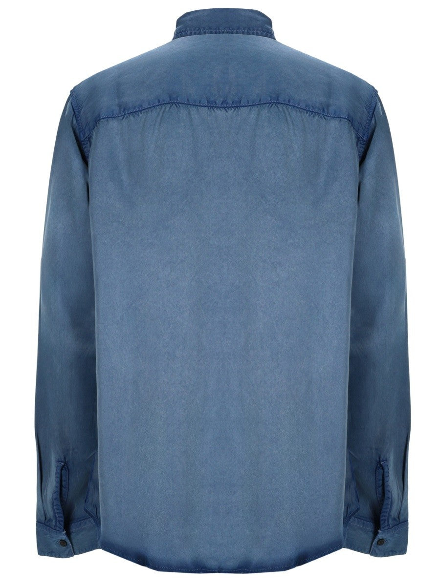 Diesel Overhemd met logo – Blauw