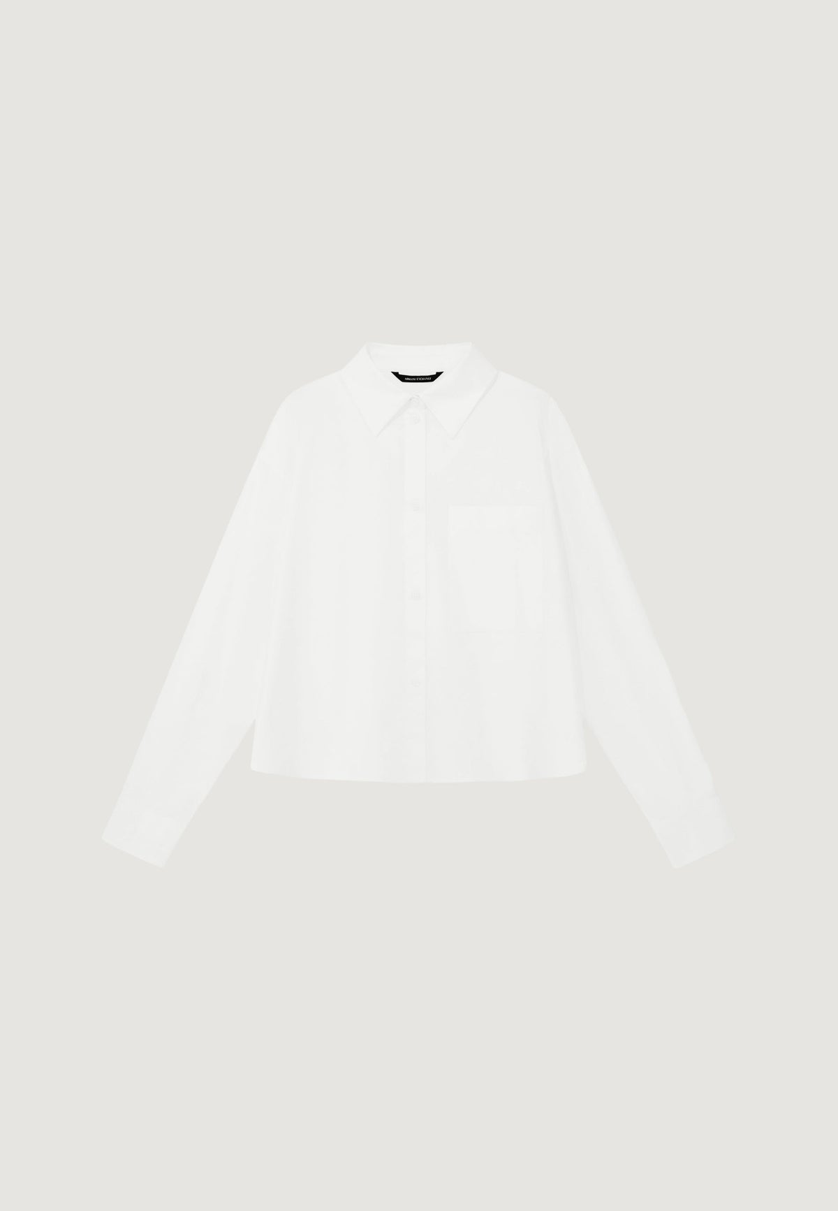 Armani Exchange Katoenen Blouse met Lange Mouwen – Wit