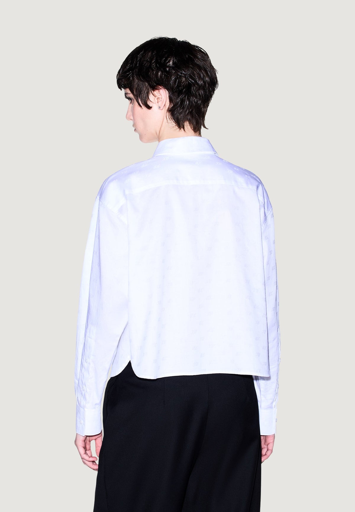 Armani Exchange Katoenen Blouse met Lange Mouwen – Wit