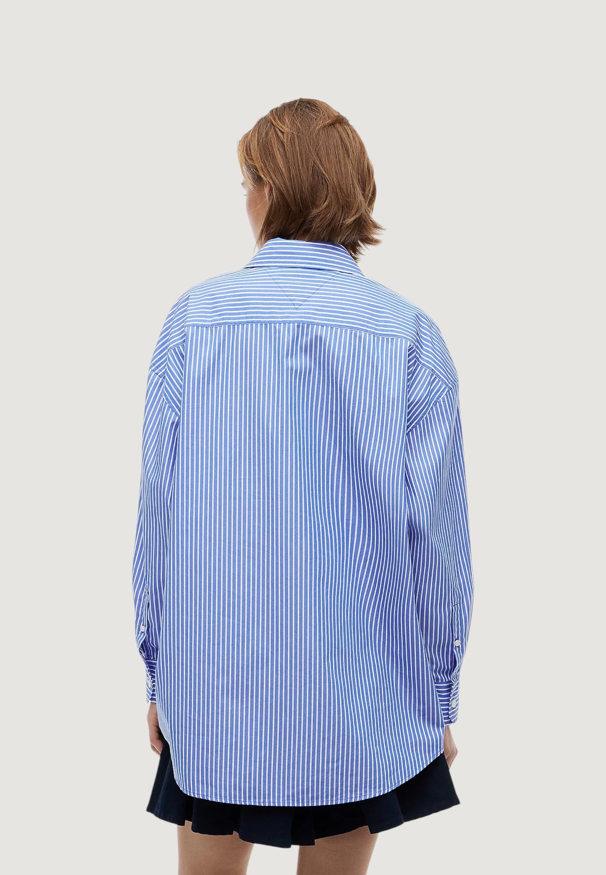 Tommy Hilfiger Gestreept overhemd met lange mouwen – Blauw