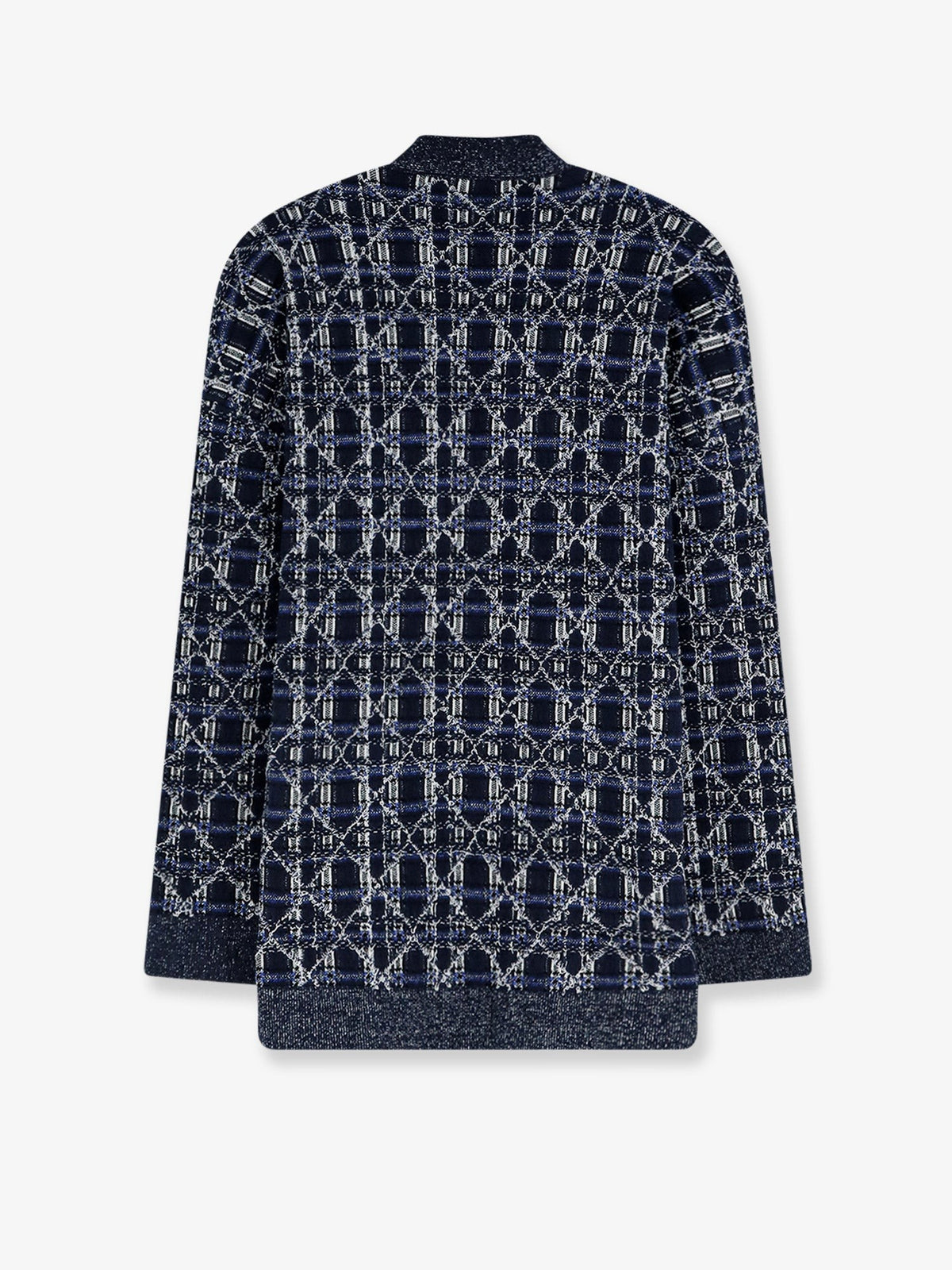 Christian Dior Cannage Oversized Vest – Marineblauw / Wit