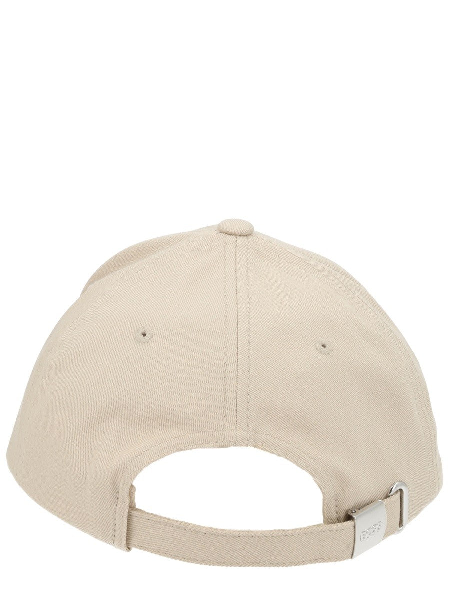 Boss Katoenen Pet met logo – Beige