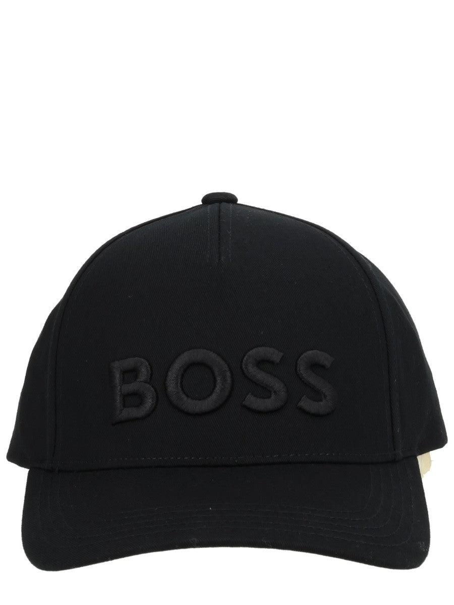 Boss Katoenen pet – Zwart