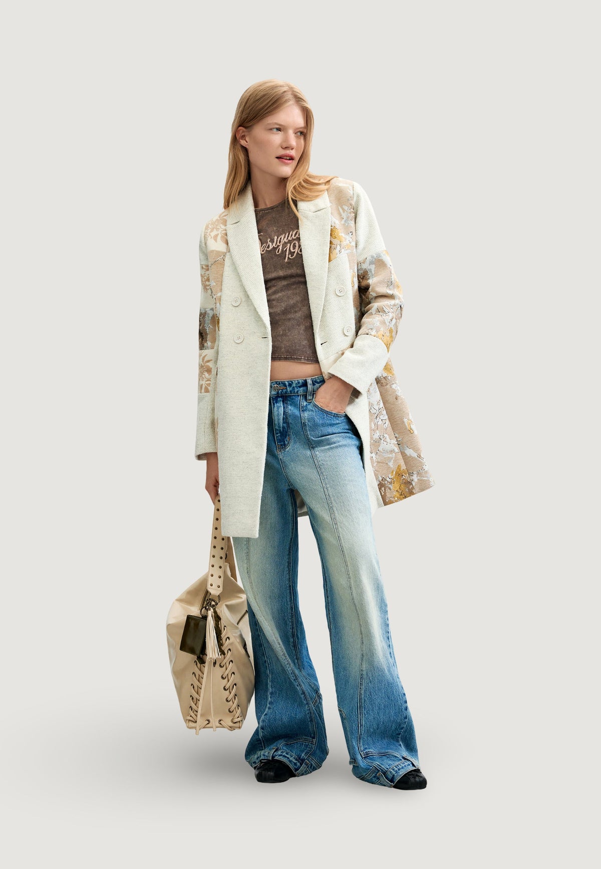Desigual Joya Jas – Wit