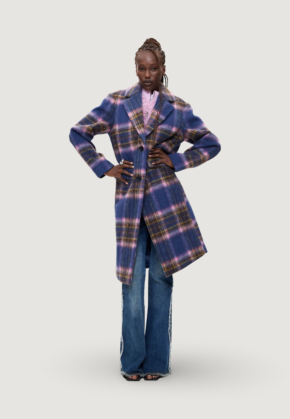 Desigual Checkered Jas – Meerkleurig
