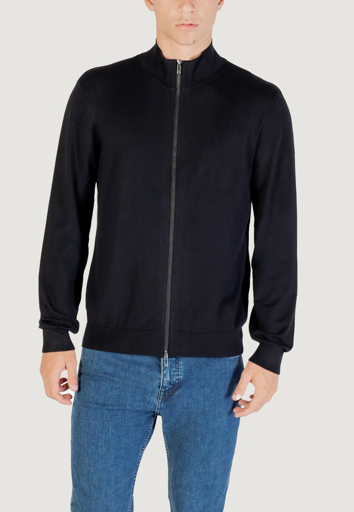 Armani Exchange Cardigan met Knopen – Blauw