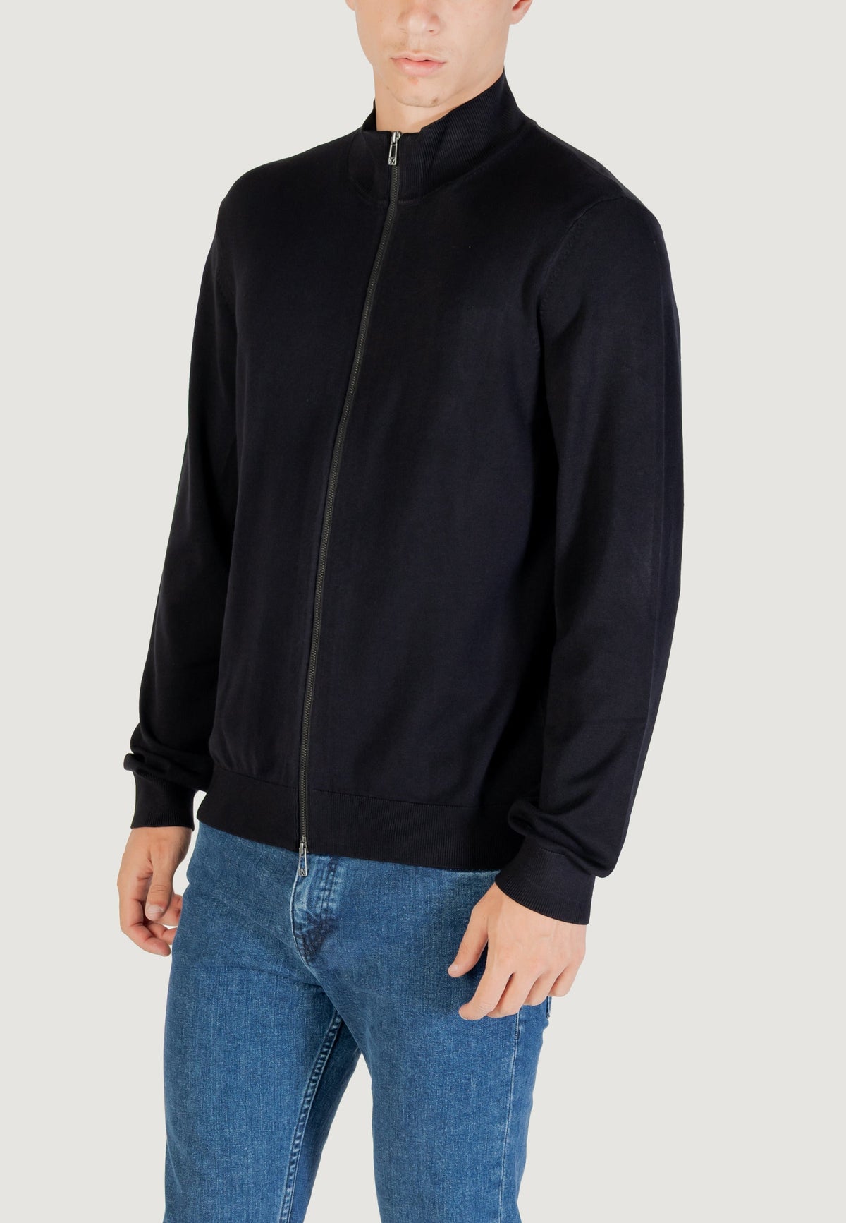 Armani Exchange Cardigan met Knopen – Blauw