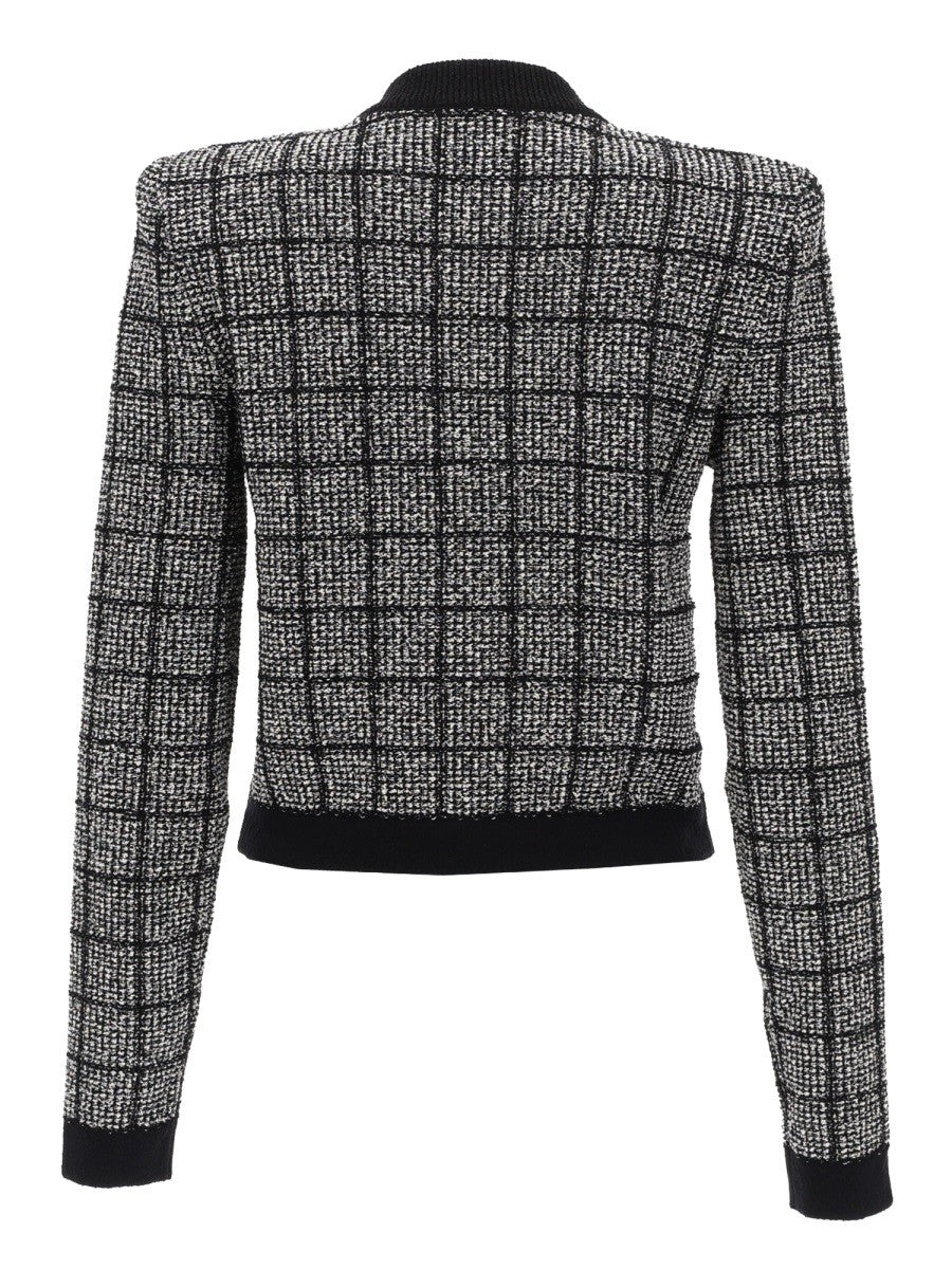 Balmain Cardigan met Sierknopen – Zwart
