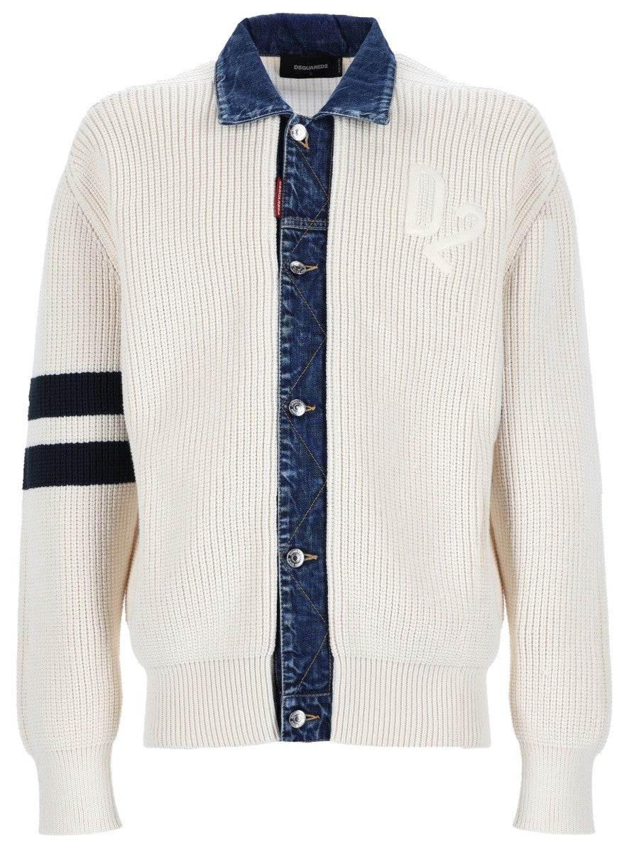 Dsquared2 Vest met logo – Wit