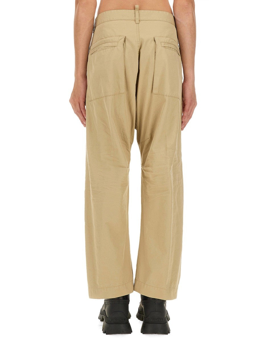 Dsquared2 Katoenen Cargobroek – Beige