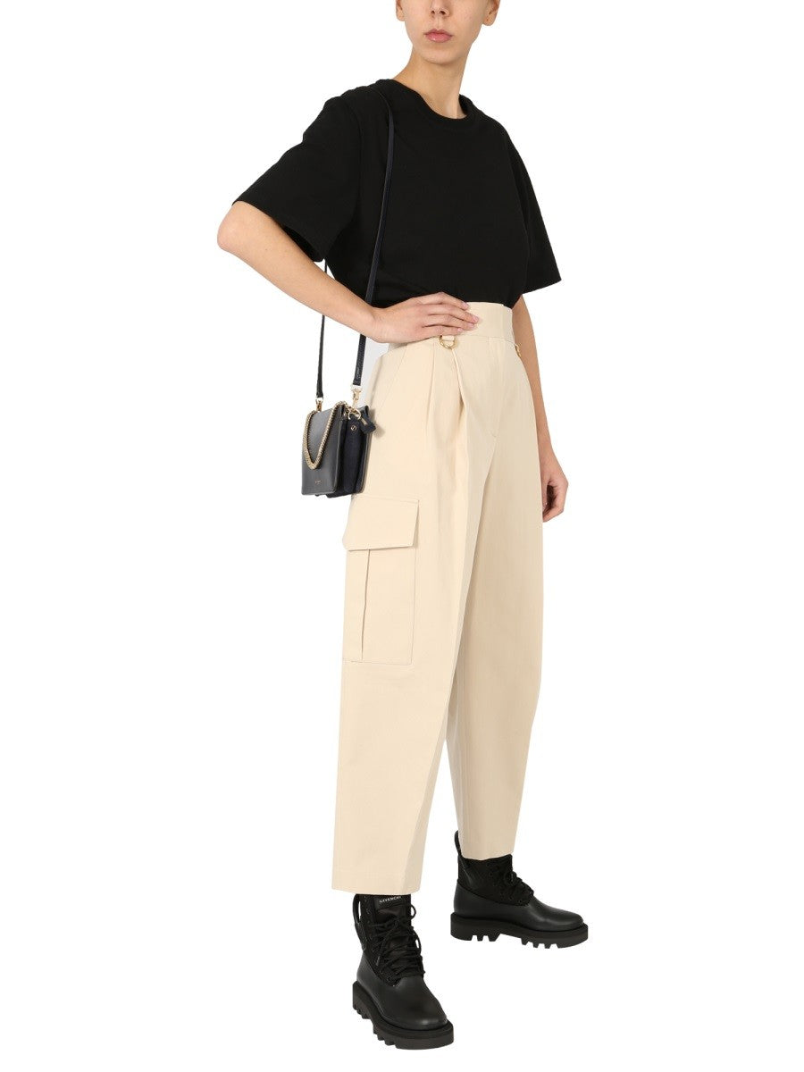Givenchy Cargobroek met hoge taille – Ivoor
