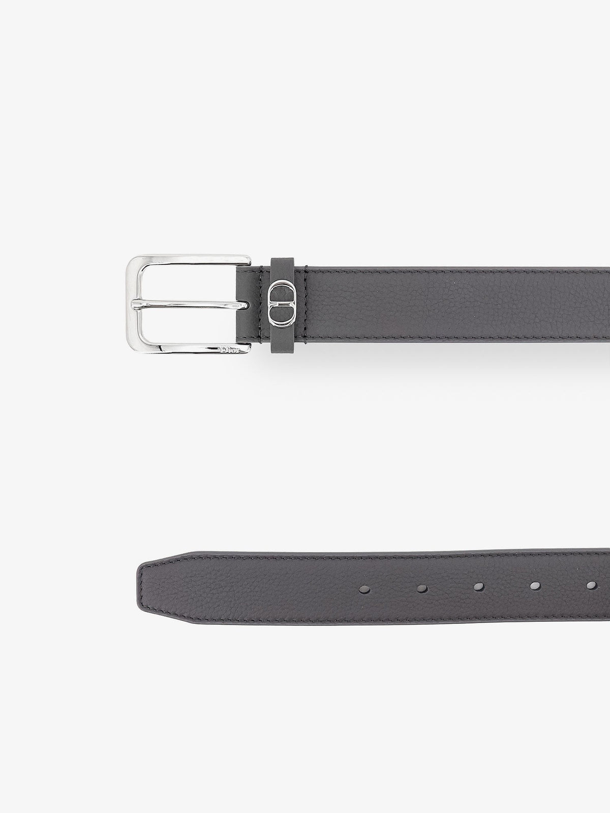 Christian Dior CD Icon Leren Riem – Grijs