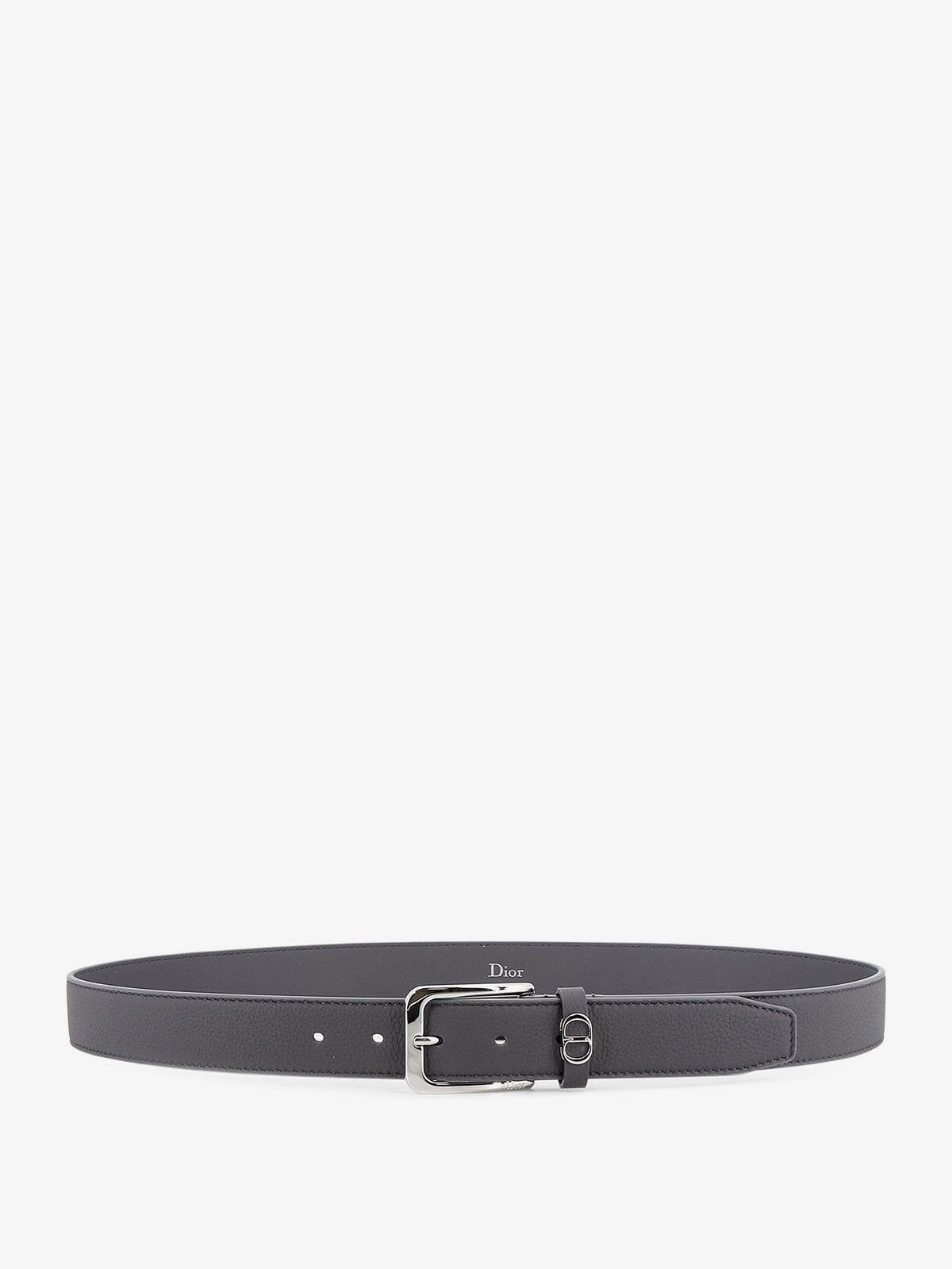 Christian Dior CD Icon Leren Riem – Grijs