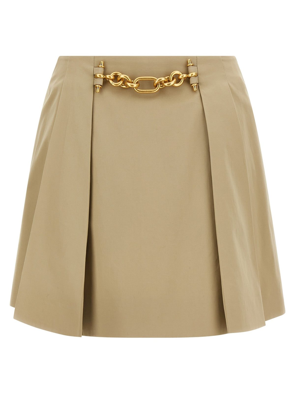 Balmain Rok met Kettingdetail – Beige