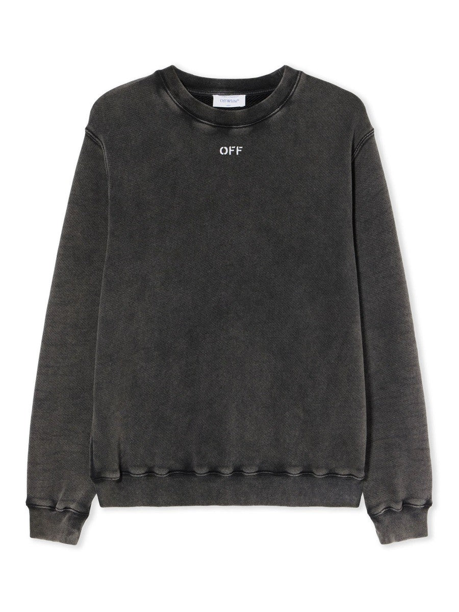 Off-White Katoenen Sweater – Antraciet