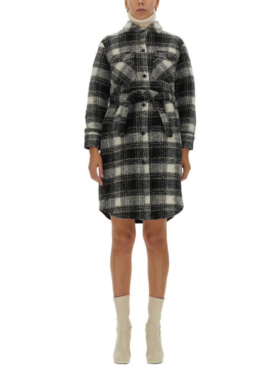 Woolrich Jas met Ruitprint – Zwart / Wit