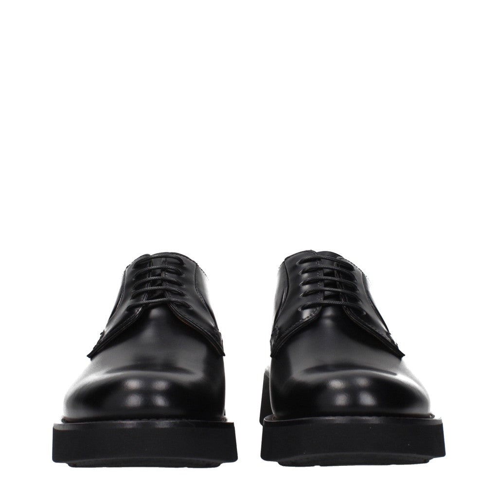 Church's Leren derby's – Zwart