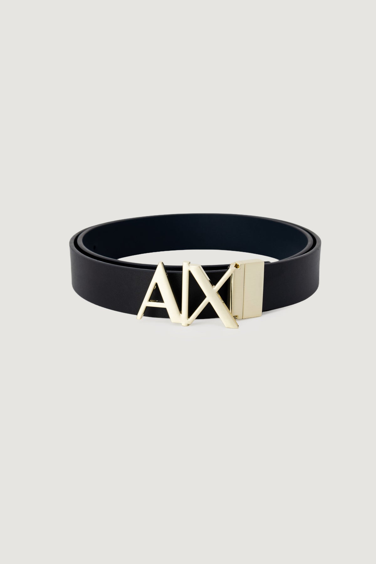 Armani Exchange Leren Riem Heren – Marineblauw
