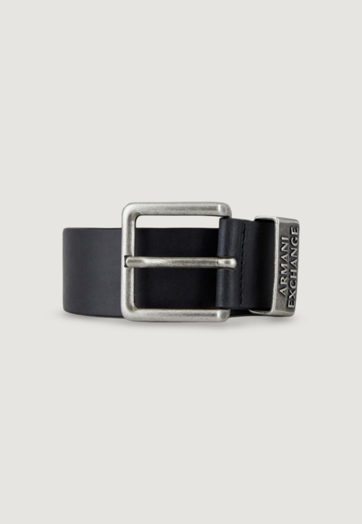 Armani Exchange Leren Riem Heren – Zwart