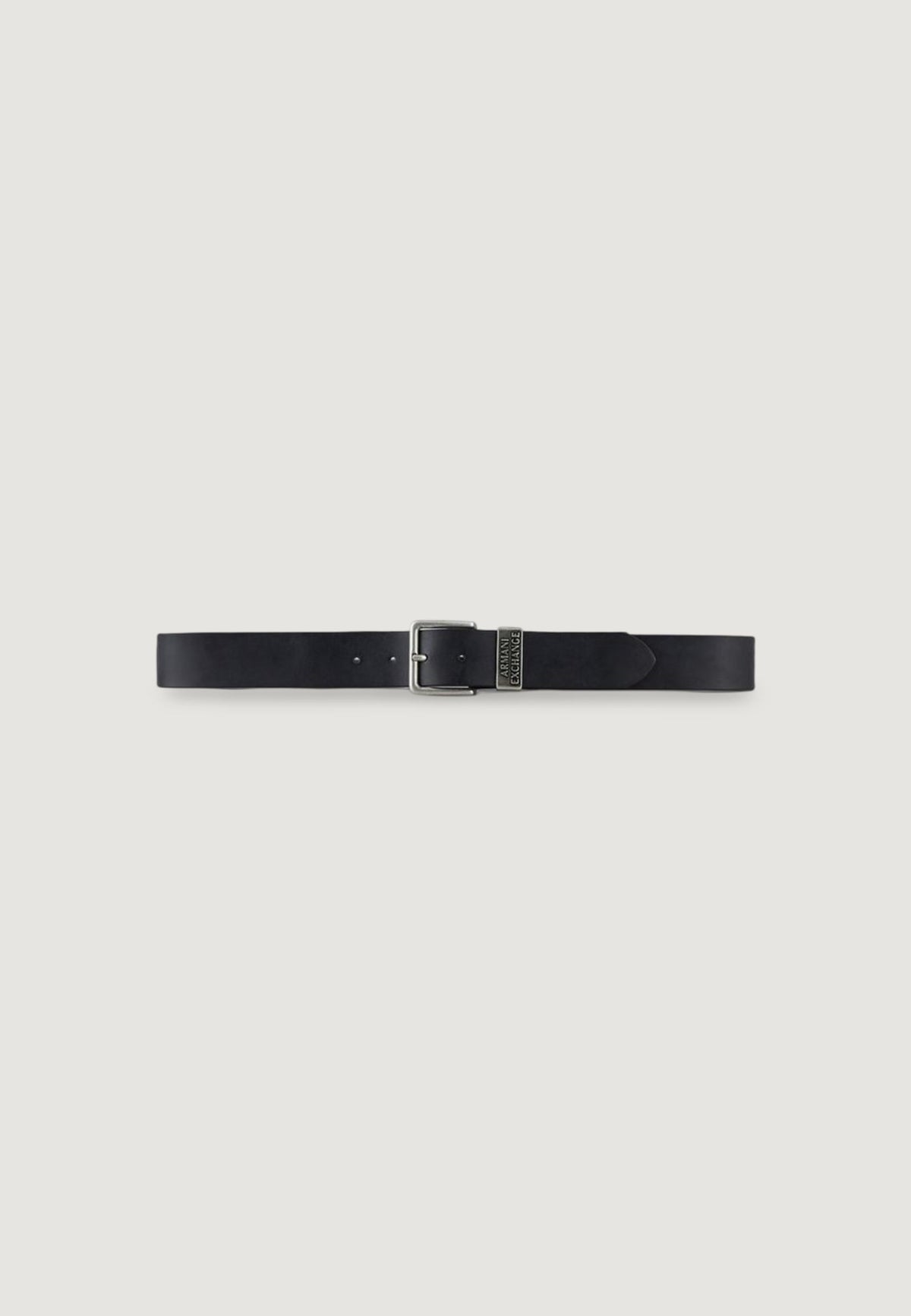 Armani Exchange Leren Riem Heren – Zwart