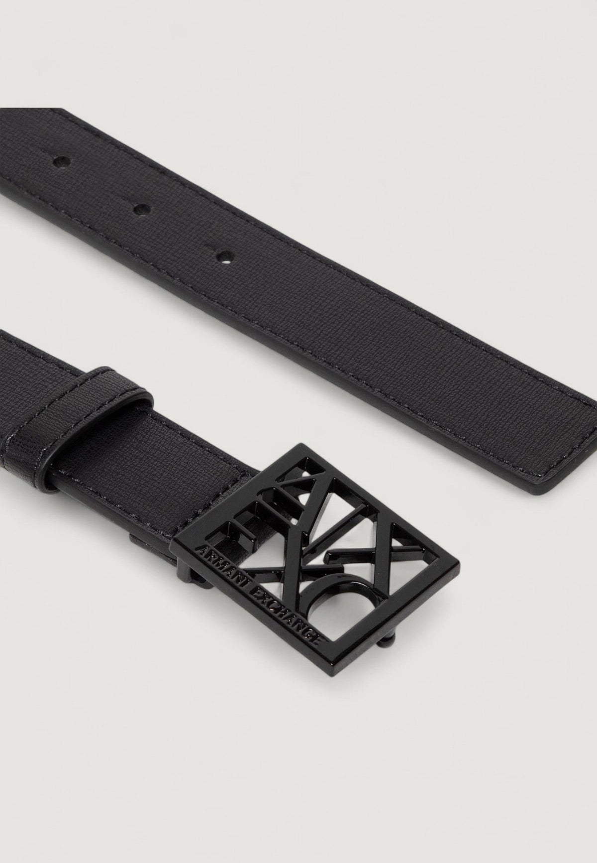 Armani Exchange Leren Riem Dames – Zwart