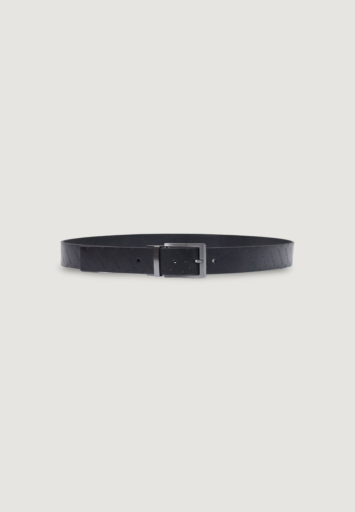 Armani Exchange Leren Riem Heren – Zwart