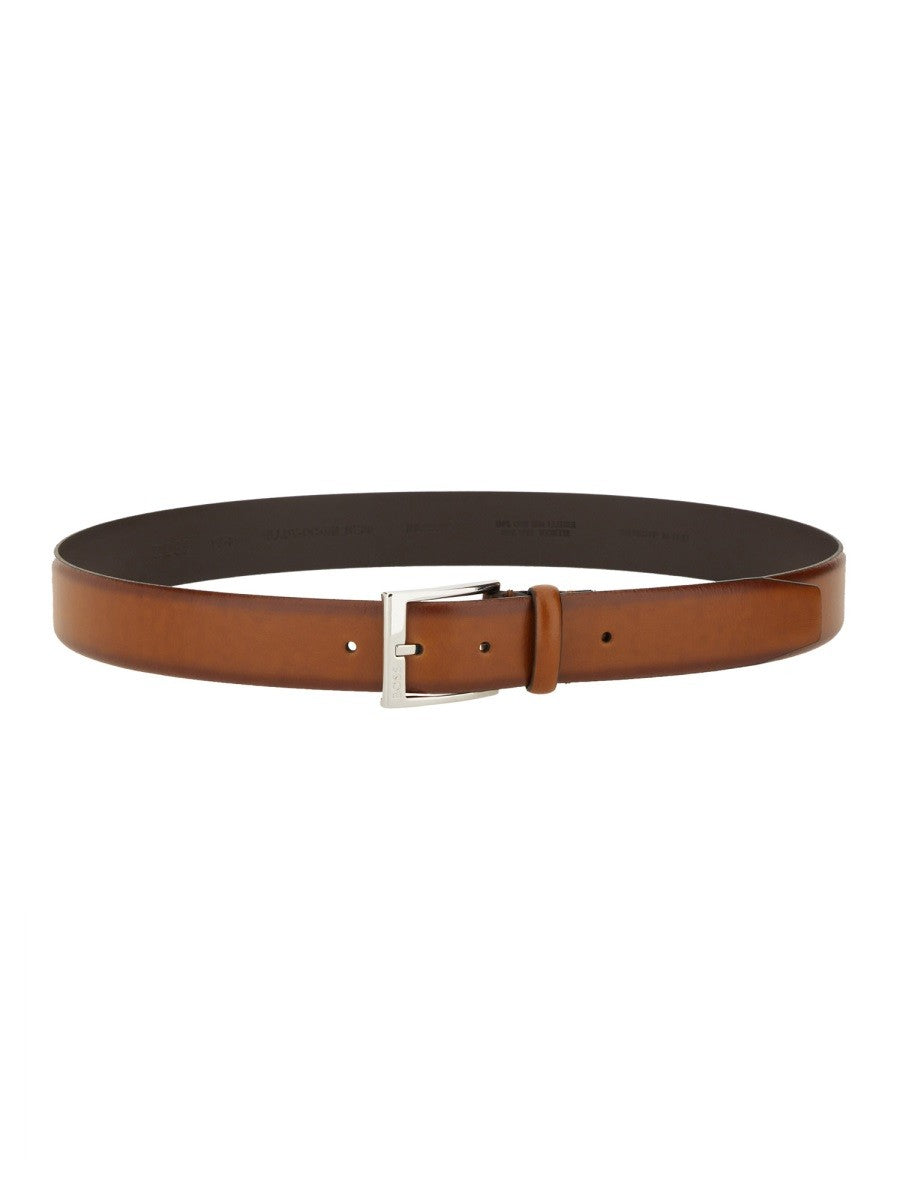Boss Elloy Leren riem – Bruin