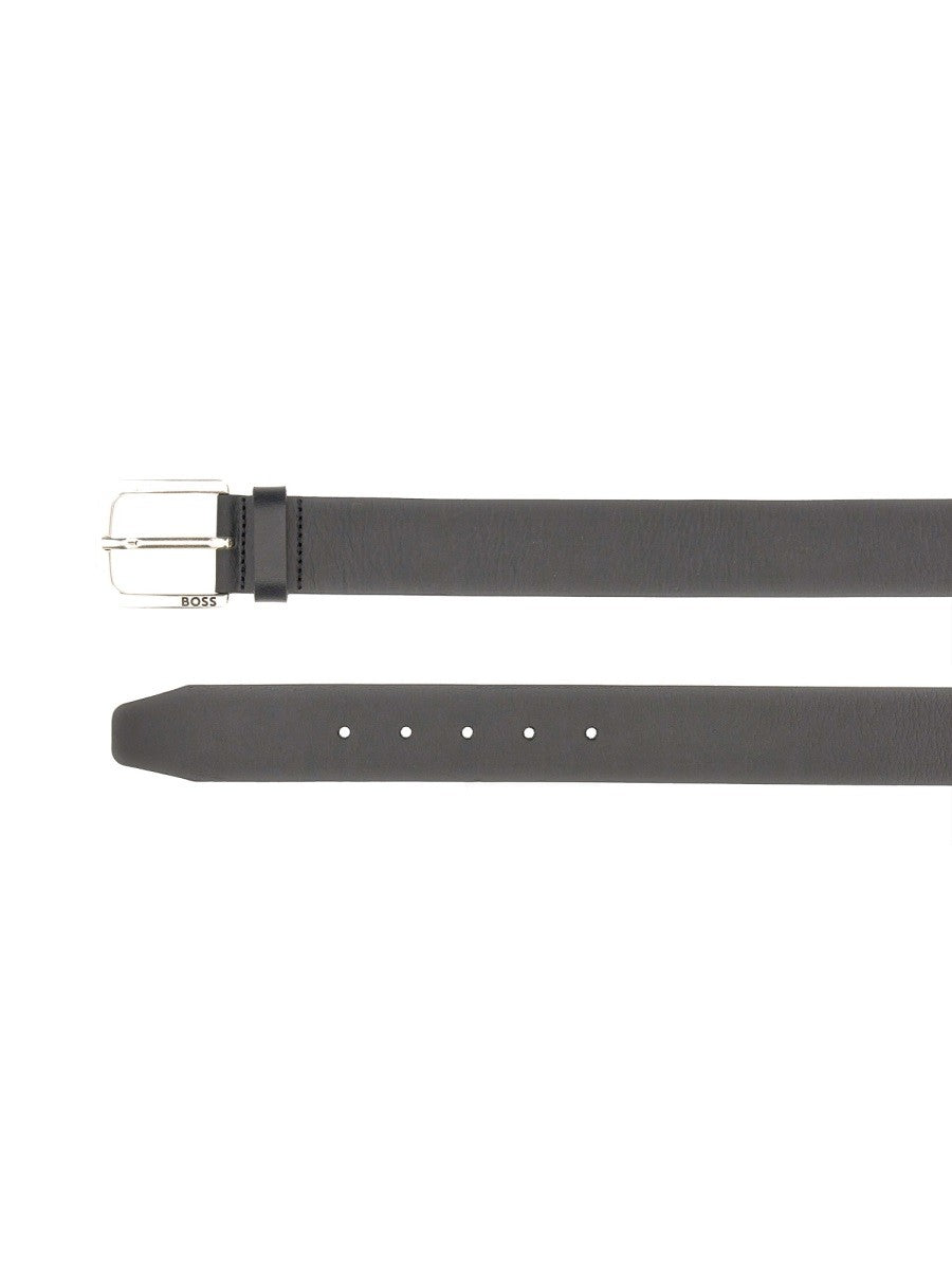 Boss Janni Leren Riem – Zwart