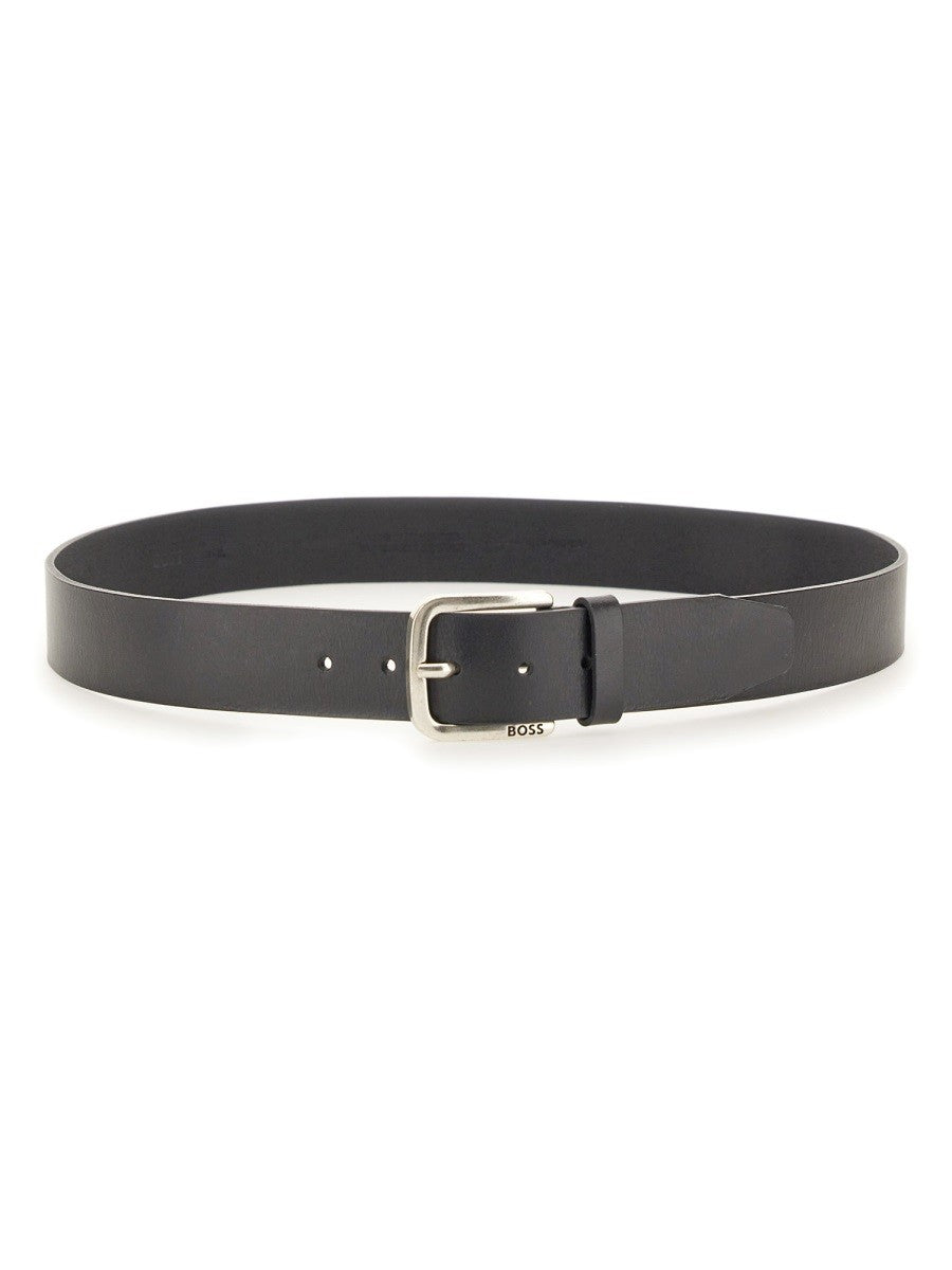 Boss Janni Leren Riem – Zwart