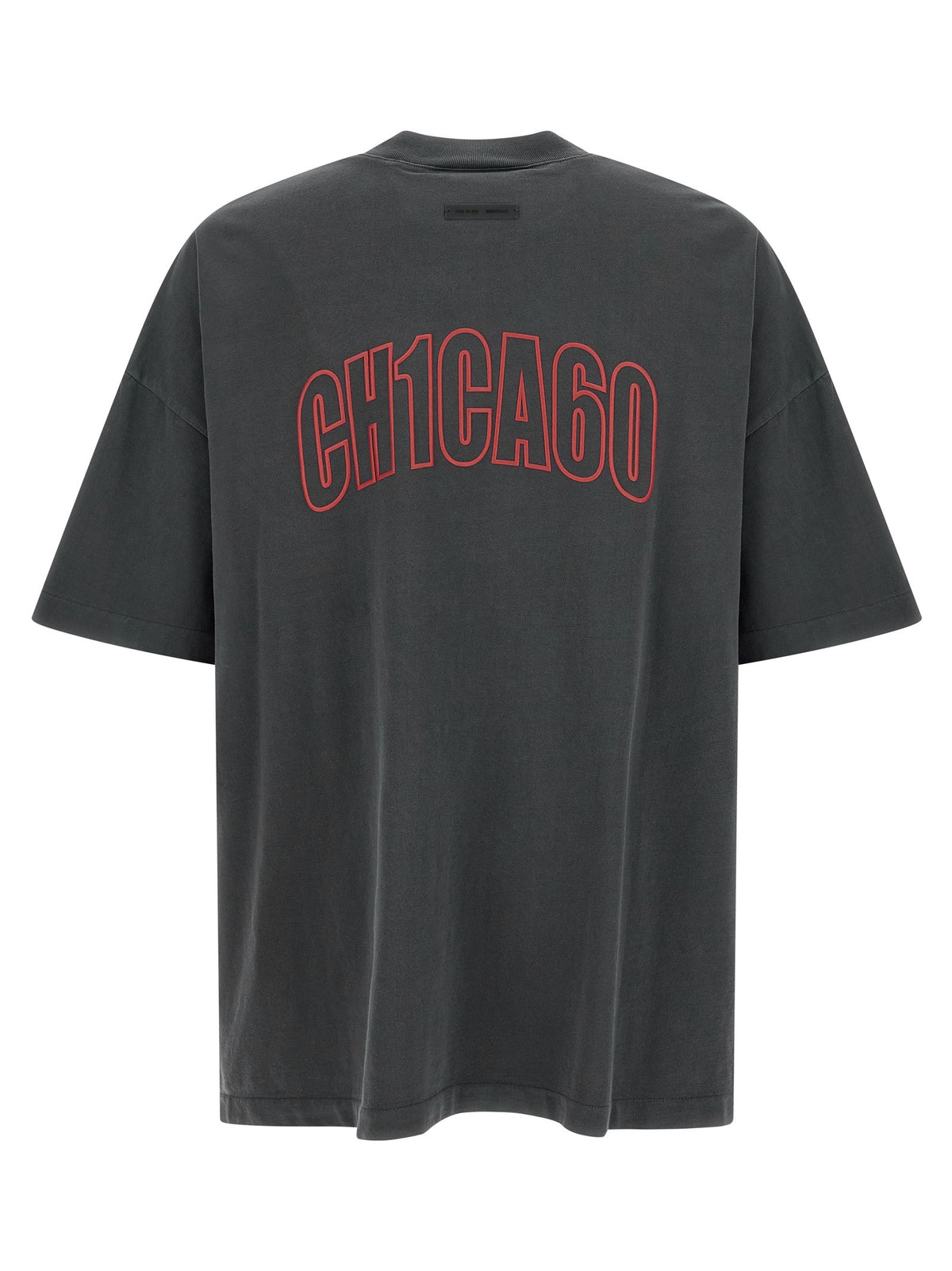 Fear of God Essentials T-shirt met Chicago-print – Antraciet