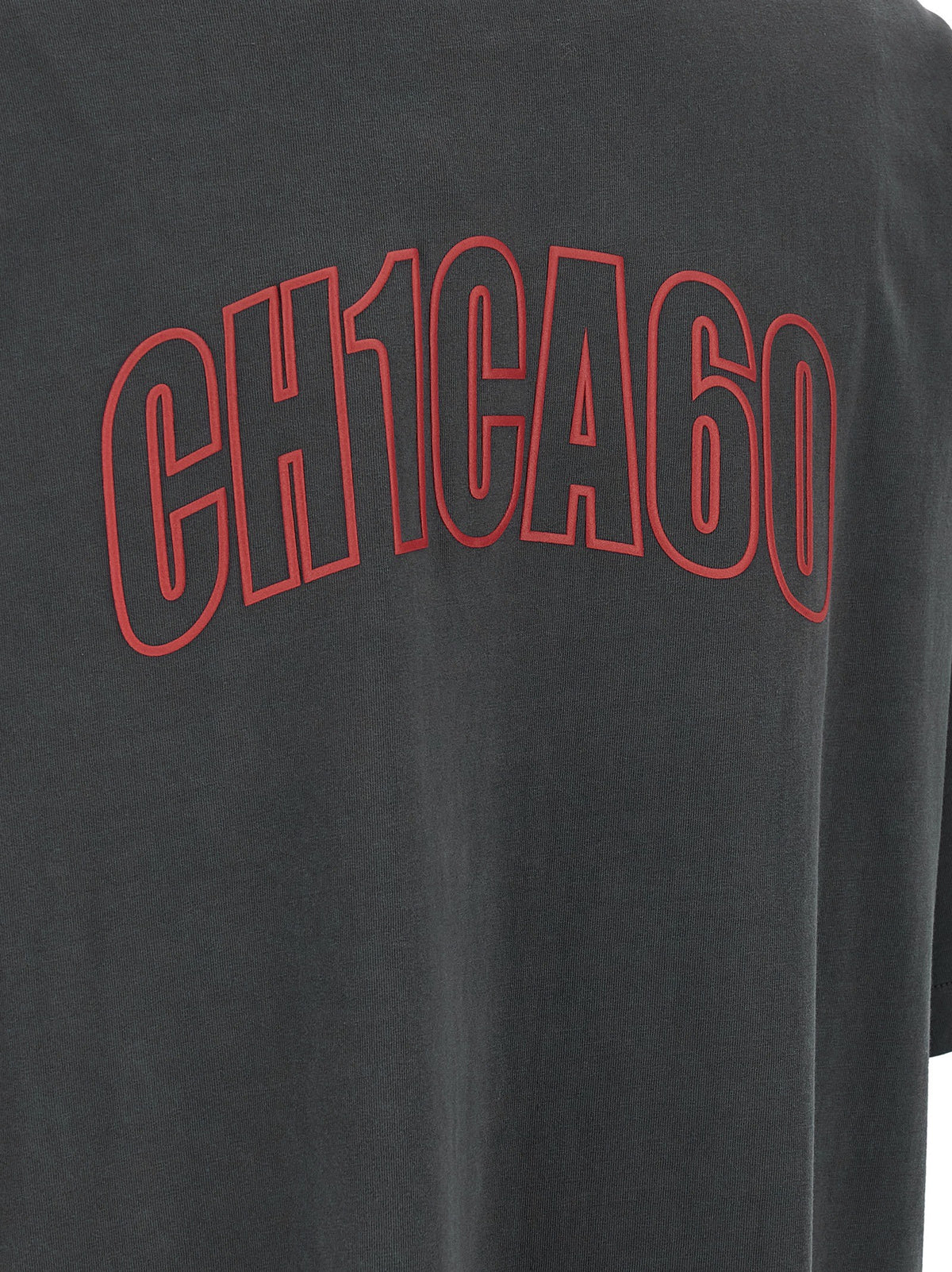 Fear of God Essentials T-shirt met Chicago-print – Antraciet