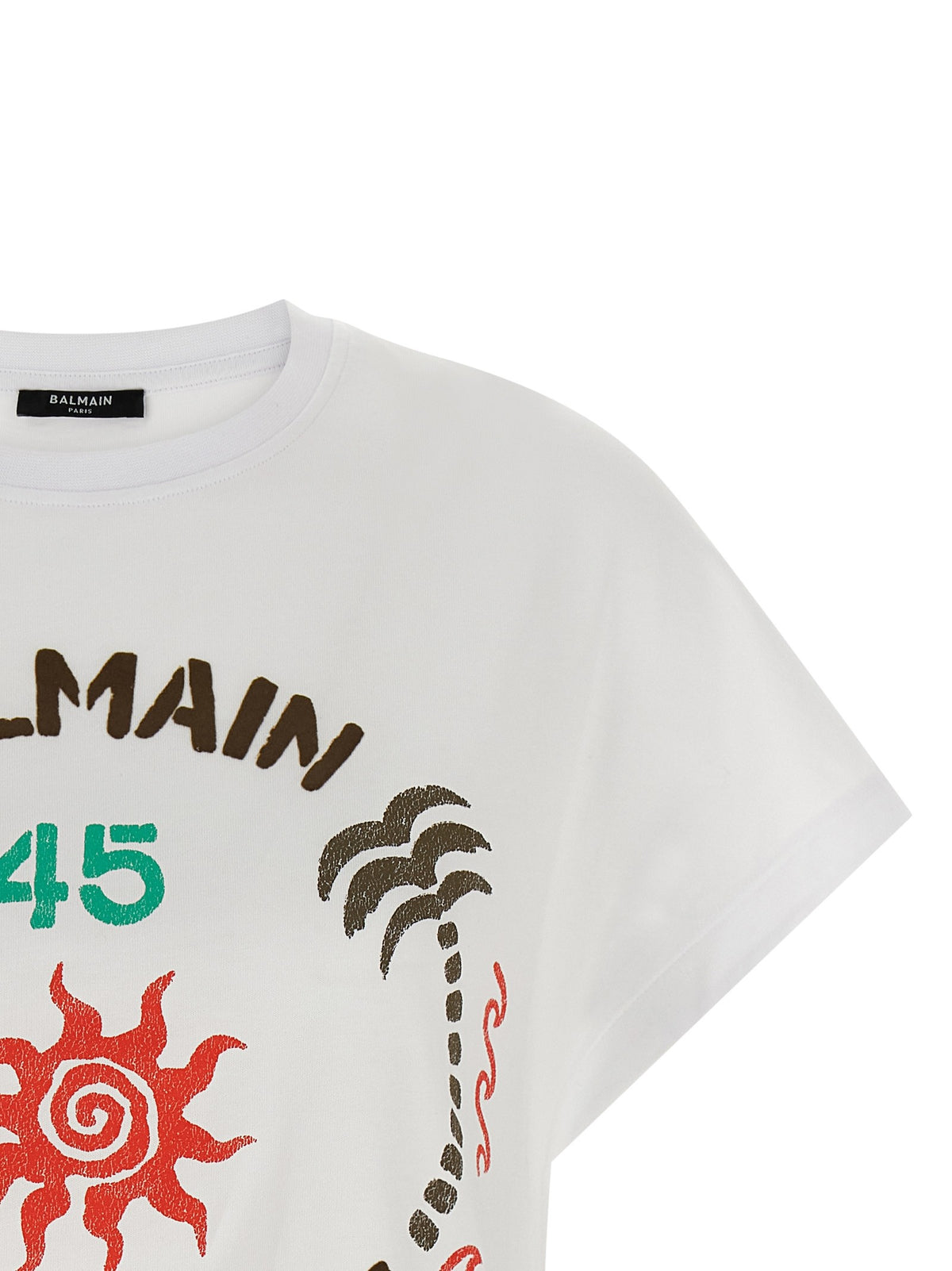 Balmain Club 45 T-shirt – Wit