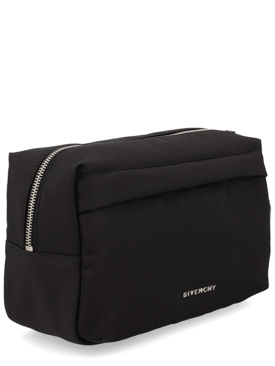 Givenchy Clutch van polyamide met logo – Zwart