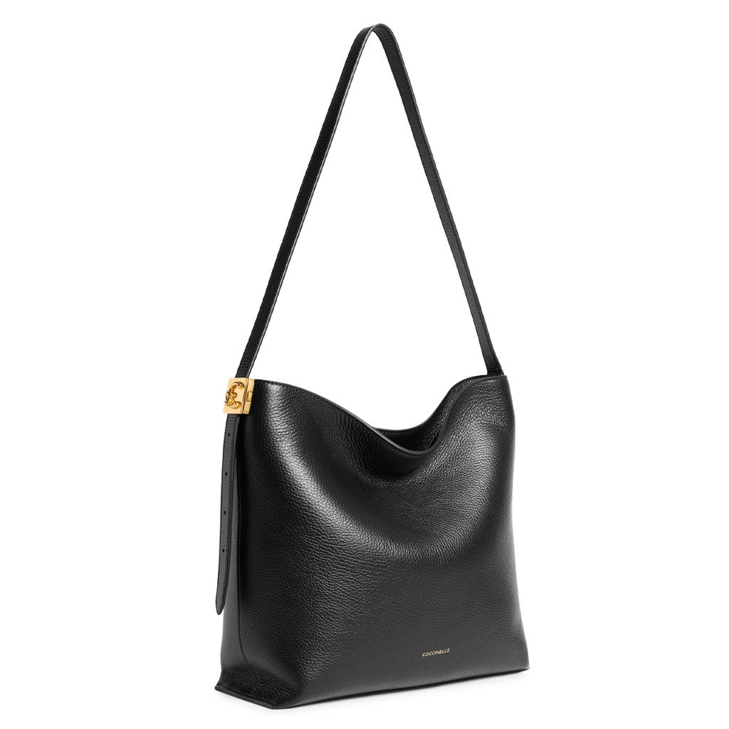 Coccinelle C-Me Lock Schoudertas – Zwart