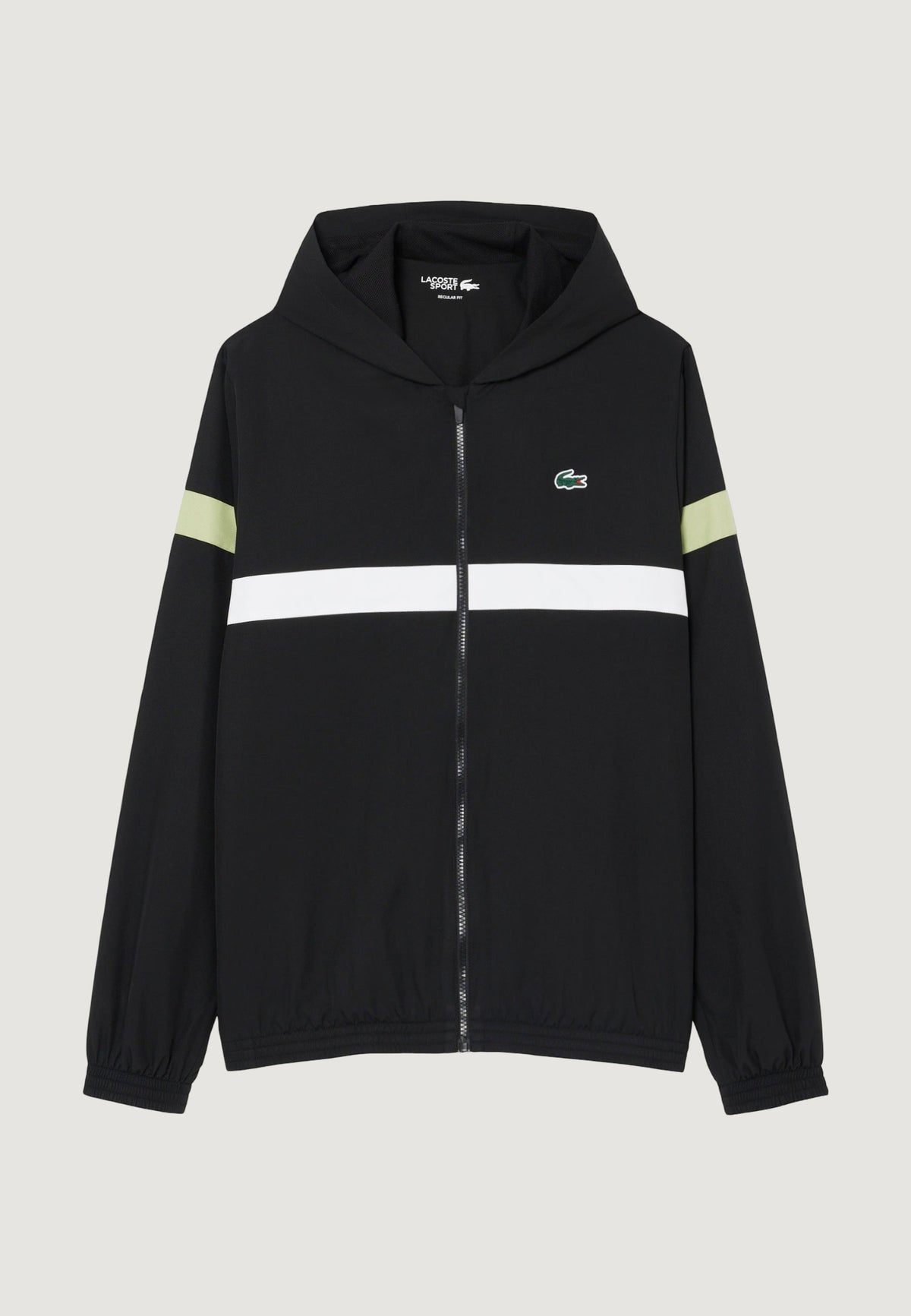 Lacoste Trainingspak met contrastdetails – Zwart