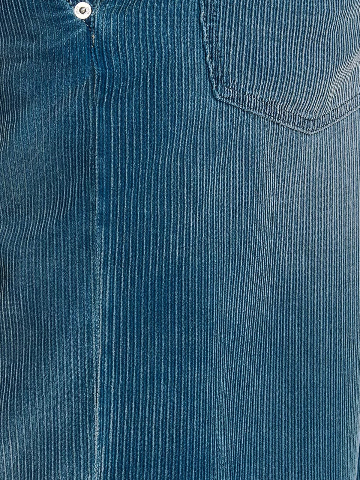Christian Dior Ribfluwelen Broek – Middenblauw