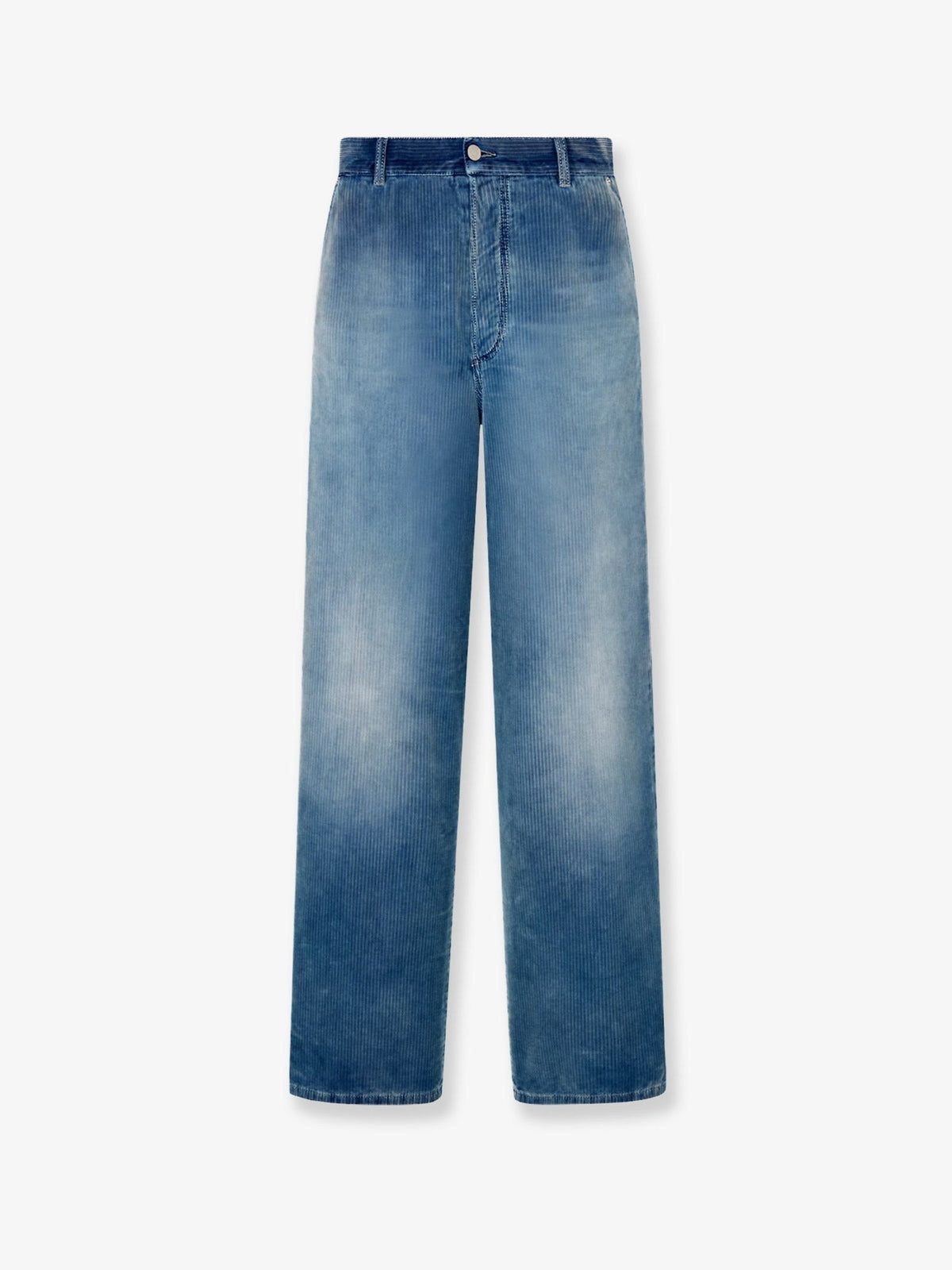 Christian Dior Ribfluwelen Broek – Middenblauw