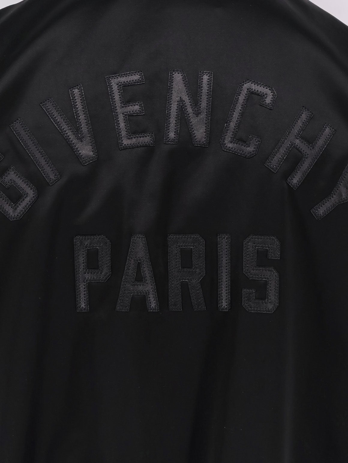 Givenchy Jack van katoen en acetaat met leren mouwen – Zwart