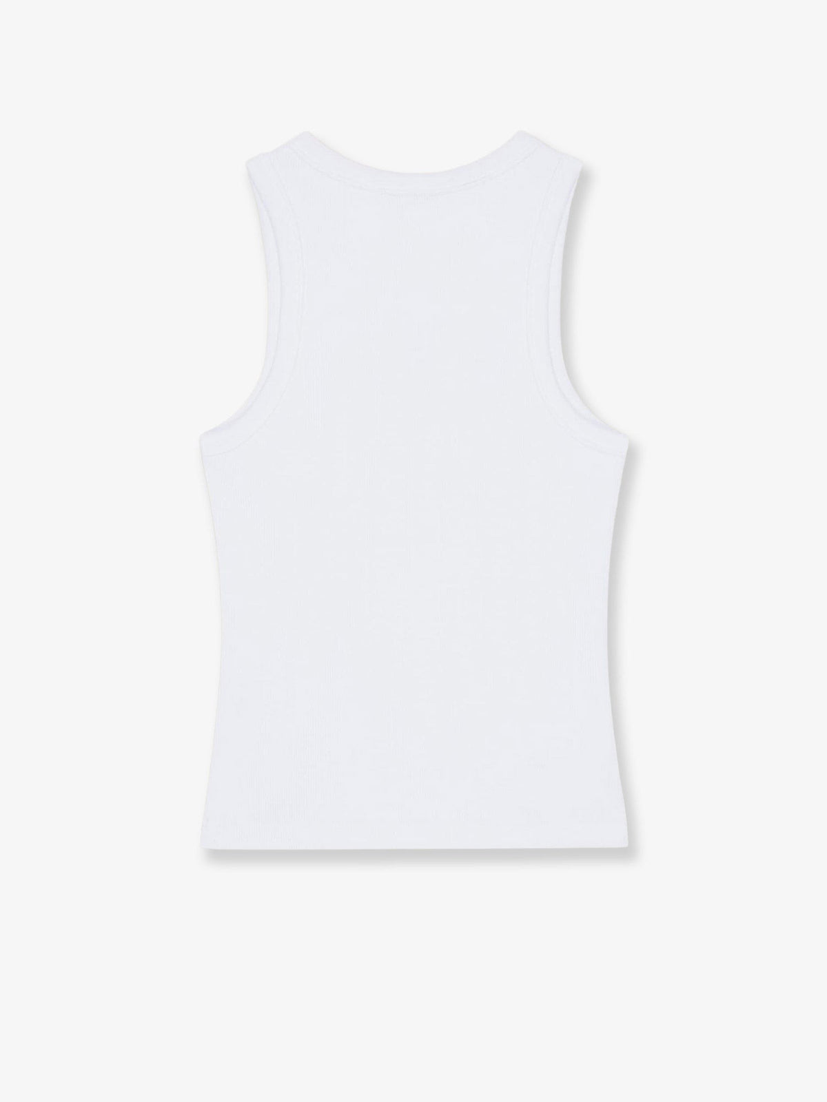 Givenchy Geribde Top met geborduurd logo – Wit